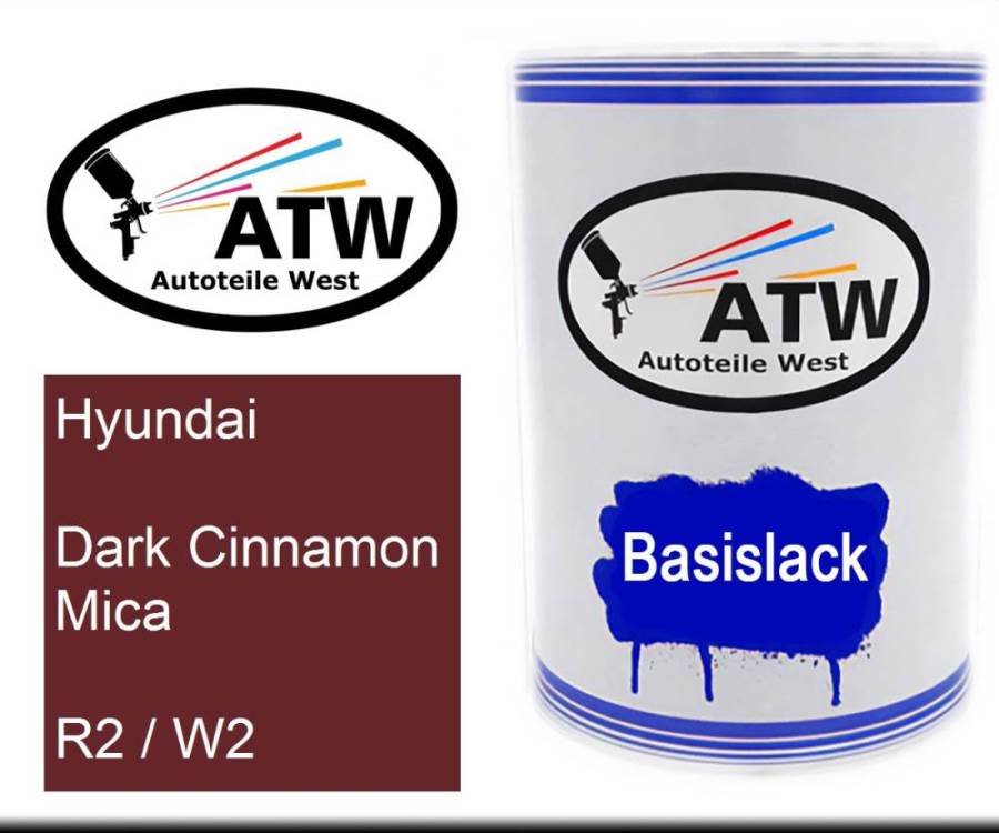 Hyundai, Dark Cinnamon Mica, R2 / W2: 500ml Lackdose, von ATW Autoteile West.